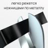 Самоклеящийся гибкий молдинг, полоса из нержавеющей стали, 40мм 5м. черный браш								 фото 6 &mdash; graylux.ru