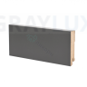 Плинтус напольный МДФ тёмно-серый К-06 Ликорн 80х16 мм фото 1 &mdash; graylux.ru