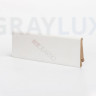 U101-60 мм белый напольный плинтус МДФ фото 1 &mdash; graylux.ru